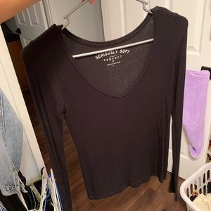 Aero black long sleeve soft shirt